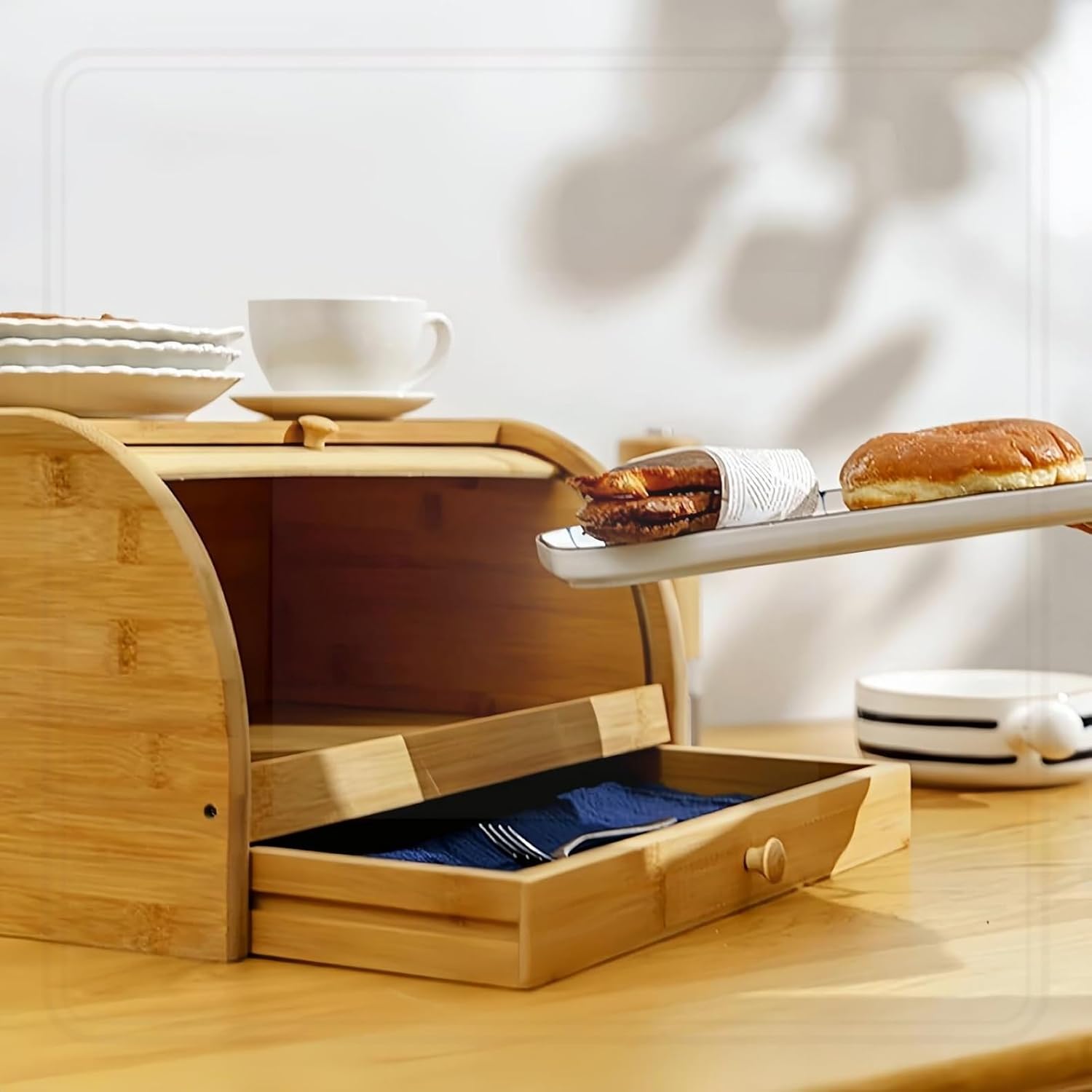 カントリー ホーロー ブレッド缶 BREAD ケース 協和工業 グリーン